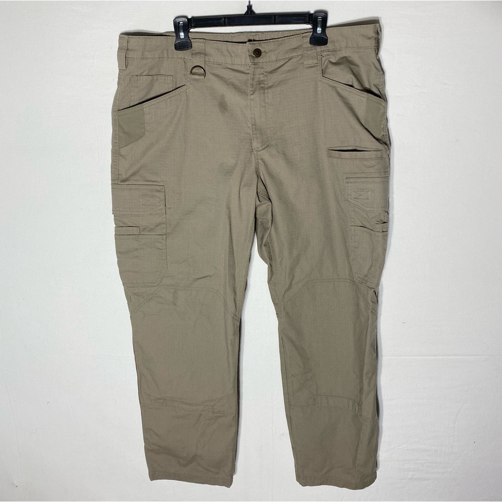Noble Outfitters Full Flex Tan Rip Stop Straight Leg Cargo Pants 40